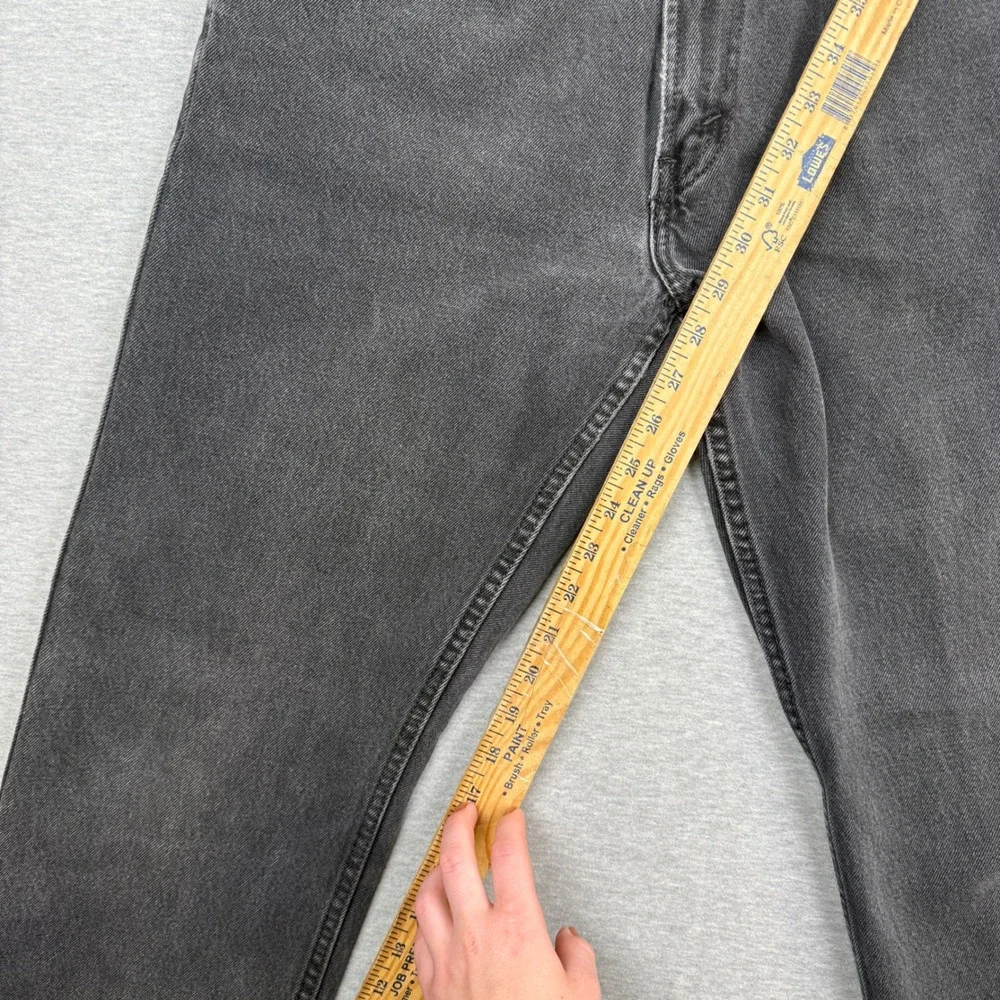 Levis 505 Regular Fit Jeans Mens 33x30 Faded Black Straight Leg Denim 00505-0260